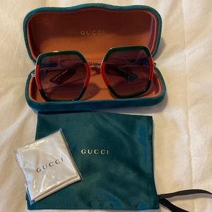 Gucci large square sunglasses